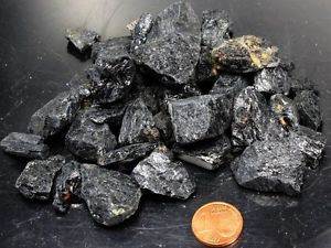 schwarzer Turmalin ( Schörl ) Rohsteine 100 gr.