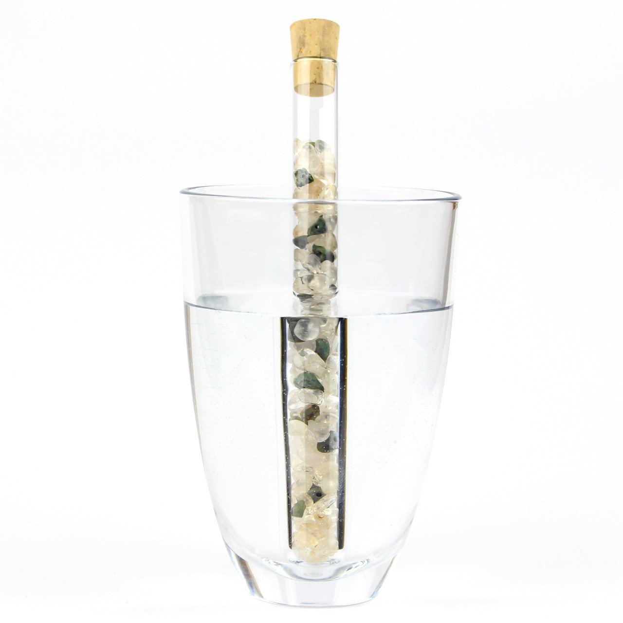 Aqua Lapis® Edelsteinstab Premium Regeneration Smaragd, Bergkristall Edelsteinwasser herstellen