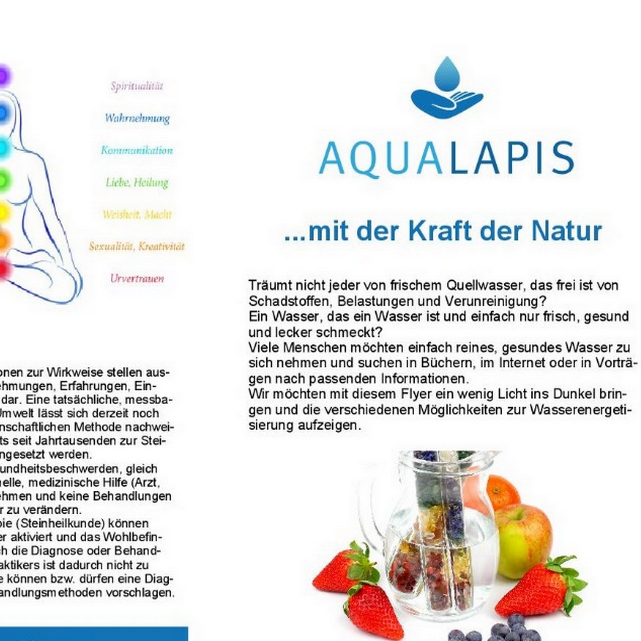 Aqua Lapis® Edelsteinstab Premium Calm Bergkristall, Rosenquarz, Aventurin Edelsteinwasser